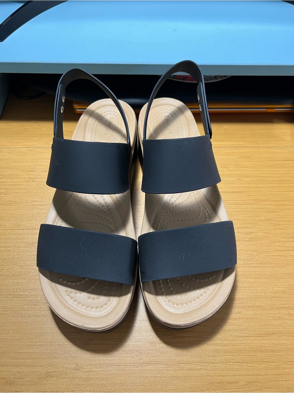 CROCS Women's Low Wedge Wide Sandals